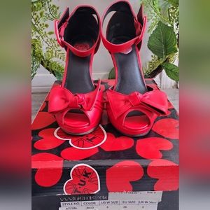 TUK Shoes Leather Knot Heel